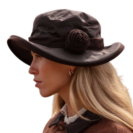 Gorro encerado Oxford Blue Rose Brown