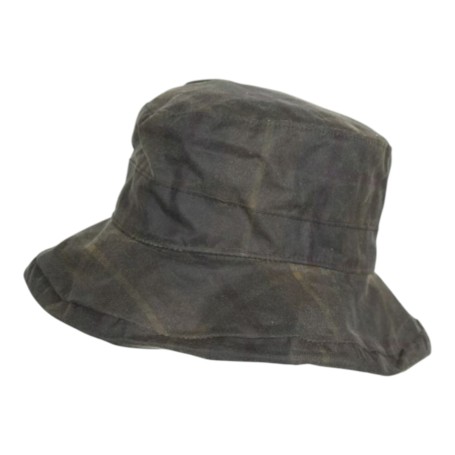 Gorro encerado Oxford Blue Tartan Ascot Honey