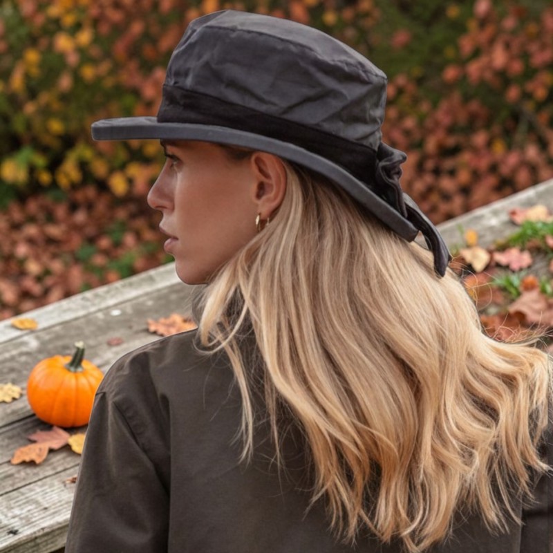 Gorro encerado Oxford Blue Tartan Thelma Blackwatc