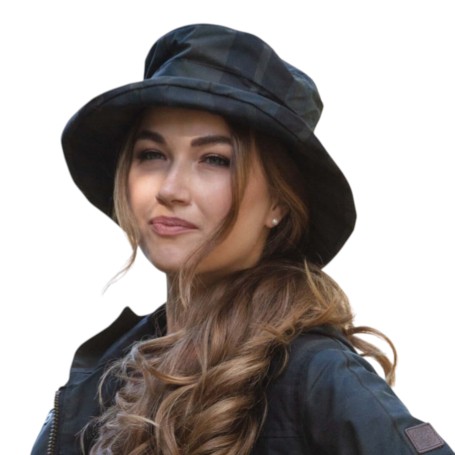 Gorro encerado Oxford Blue Tartan Chelsea Dundee