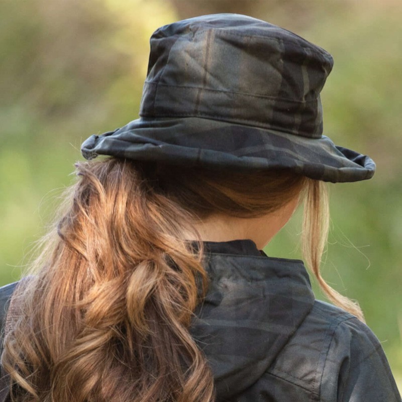 Gorro encerado Oxford Blue Tartan Chelsea Dundee