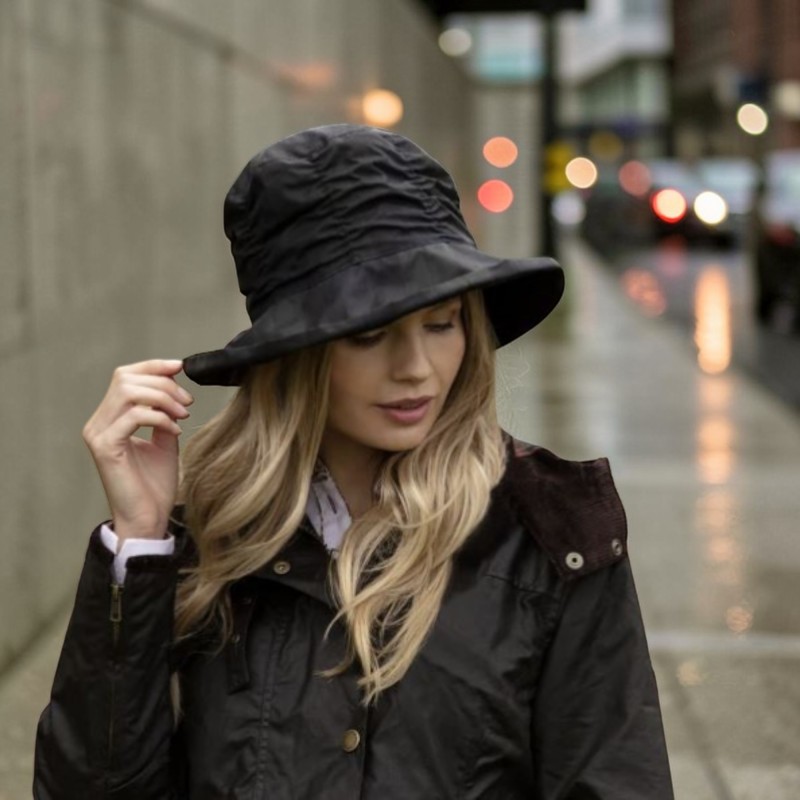 Gorro encerado Oxford Blue Tartan Chelsea Blackwatch