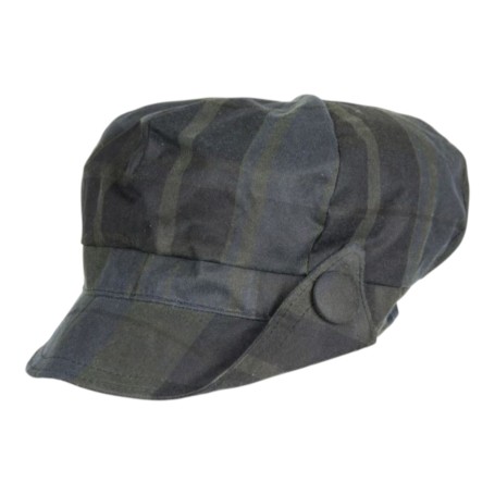 Gorra encerada Oxford Blue Lilly Tartan Dundee