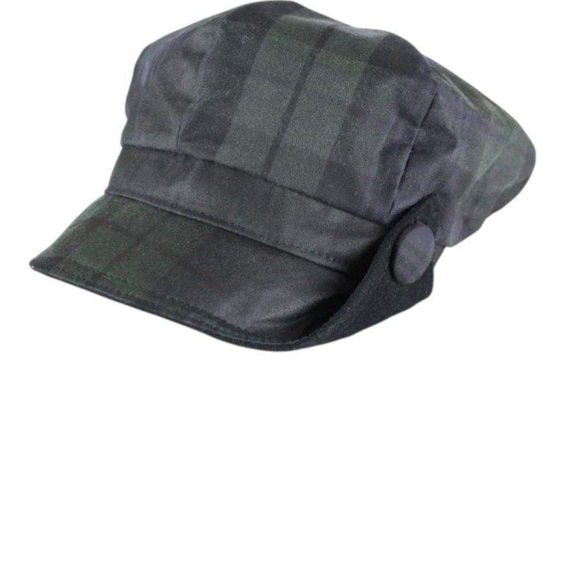 Gorra encerada Oxford Blue Lilly Tartan Blackwatch