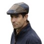Gorra Oxford Blue Harris Tweed Mixed Patchwork