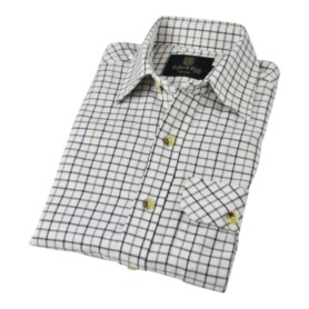 Camisa Oxford Blue Tattersall para niño y niña manga larga Red