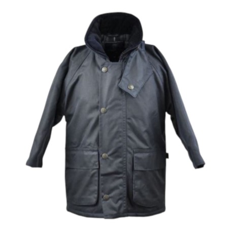 Chaqueta encerada Oxford Blue Knightsbridge para niños Navy
