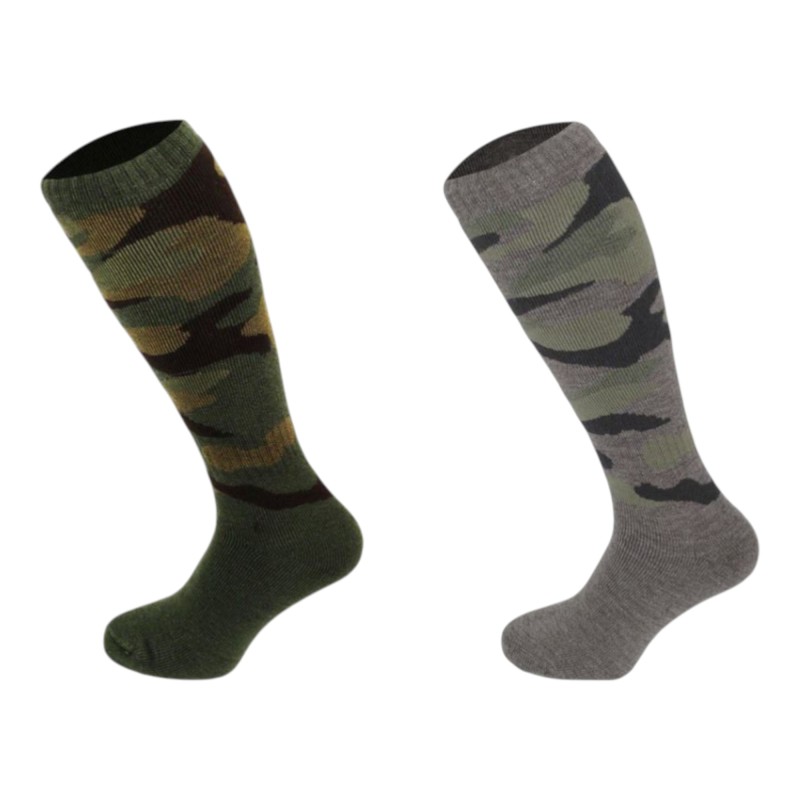 Calcetines altos Oxford Blue Camouflage (2 Pack) Khaki Green