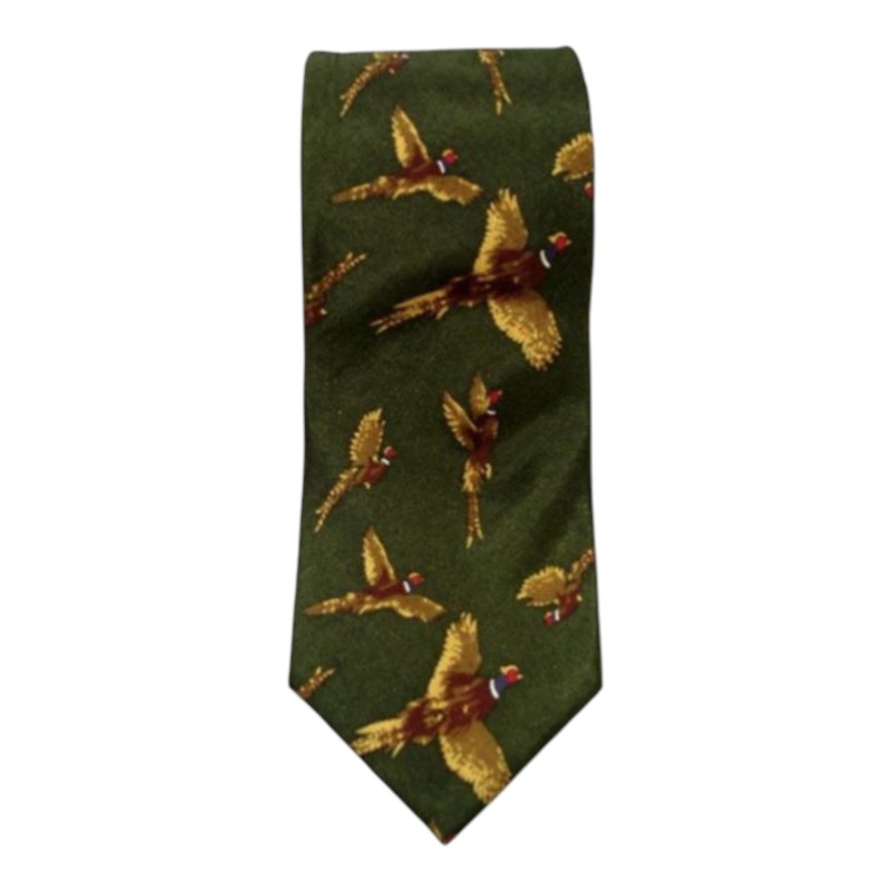 Corbata Oxford Blue seda Green