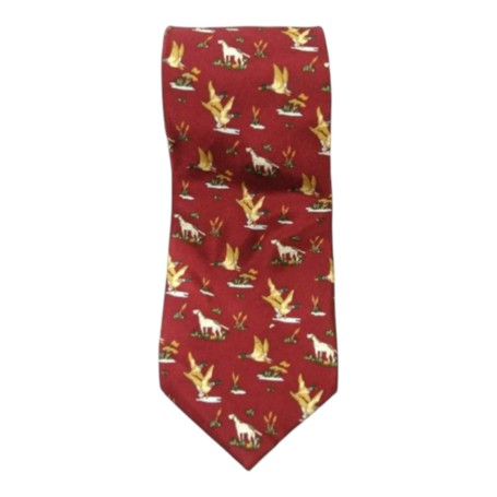 Corbata Oxford Blue seda Wine