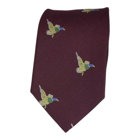 Corbata Oxford Blue Patos seda Wine