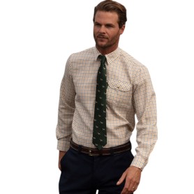 Corbata Oxford Blue Perro seda Green