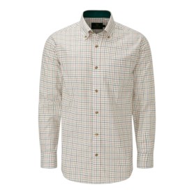 Camisa Oxford Blue Bern Check Orange/Green