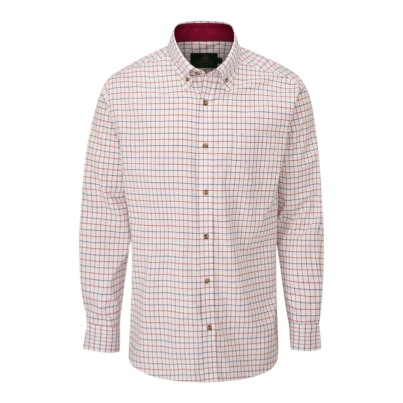 Camisa Oxford Blue Ghent Check Navy/Red