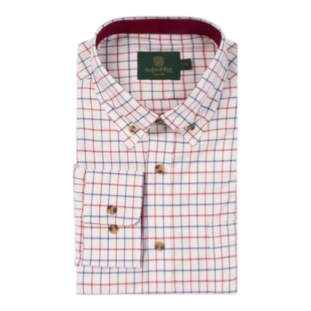 Camisa Oxford Blue Ghent Check Navy/Red