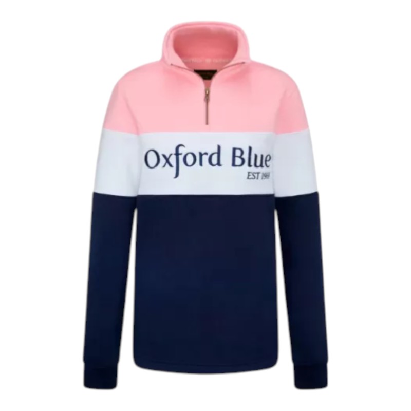 Sudadera Oxford Blue Ladies Girvan - Pink - White - Navy