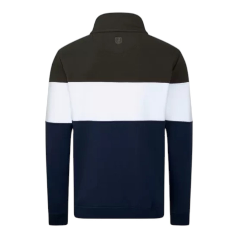 Sudadera Oxford Blue Men Girvan cuarto cremallera Khaki