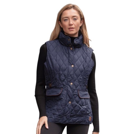 Chaleco Oxford Blue Maya Quilted Navy