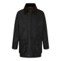 Chaqueta encerada Oxford Blue Countryman Wax Black
