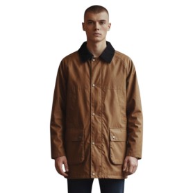 Chaqueta encerada Oxford Blue Countryman Sandstone