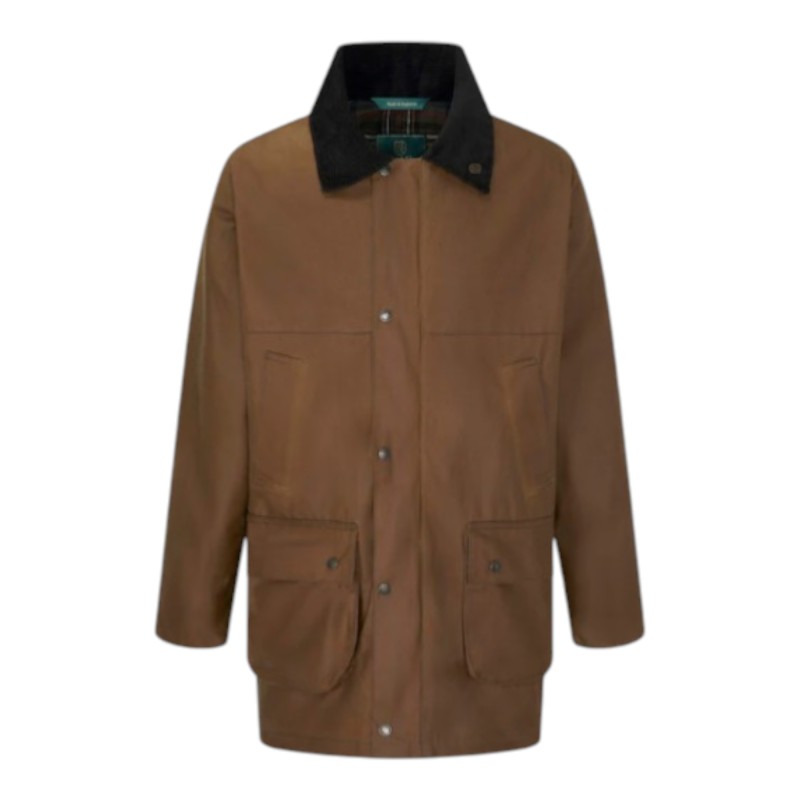 Chaqueta encerada Oxford Blue Countryman Sandstone