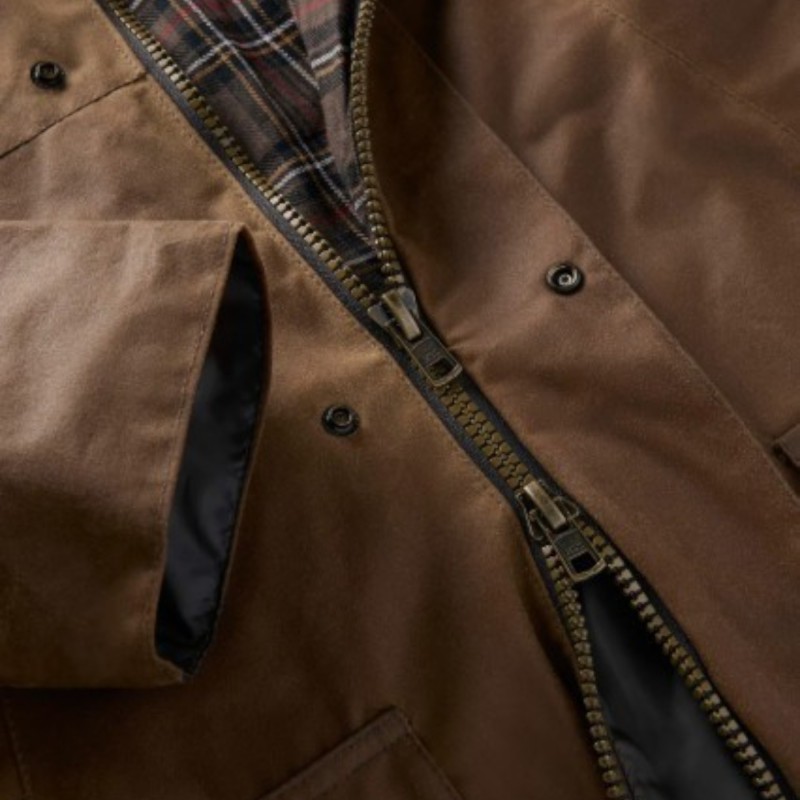 Chaqueta encerada Oxford Blue Countryman Sandstone