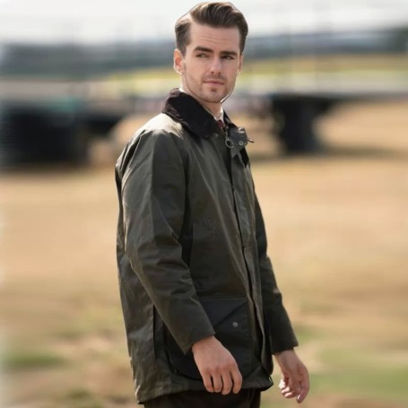 Chaqueta encerada Oxford Blue Gamekeeper Slikwax Dark Olive