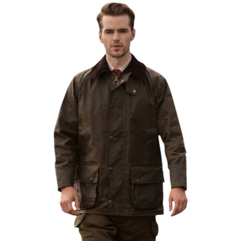 Chaqueta encerada Oxford Blue Gamekeeper Antique Green