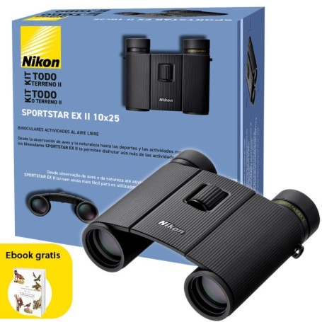 Prismático Nikon SPORTSTAR EX II 10x25 Kit Todo Terreno