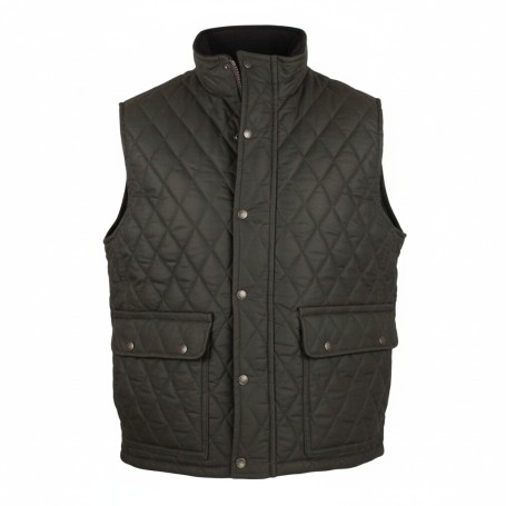 Chaleco encerado Oxford Blue Kensington Quilted Olive