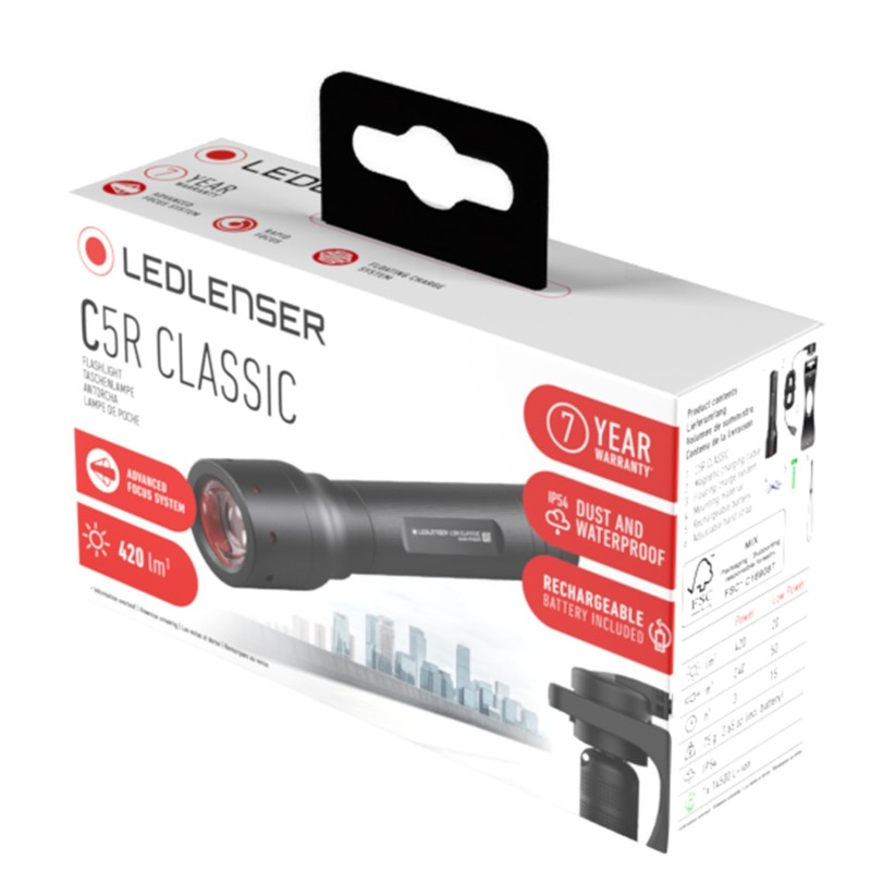 Led Lenser Linterna C5R Recargable