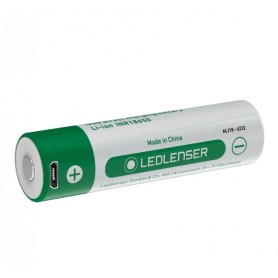 Led Lenser Batería recargable 18650 Carga directa Micro USB Para Linterna TAC6R