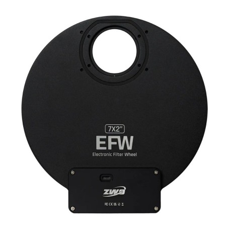 Rueda de filtros EFW ZWO de 7 posiciones 7x50,8mm