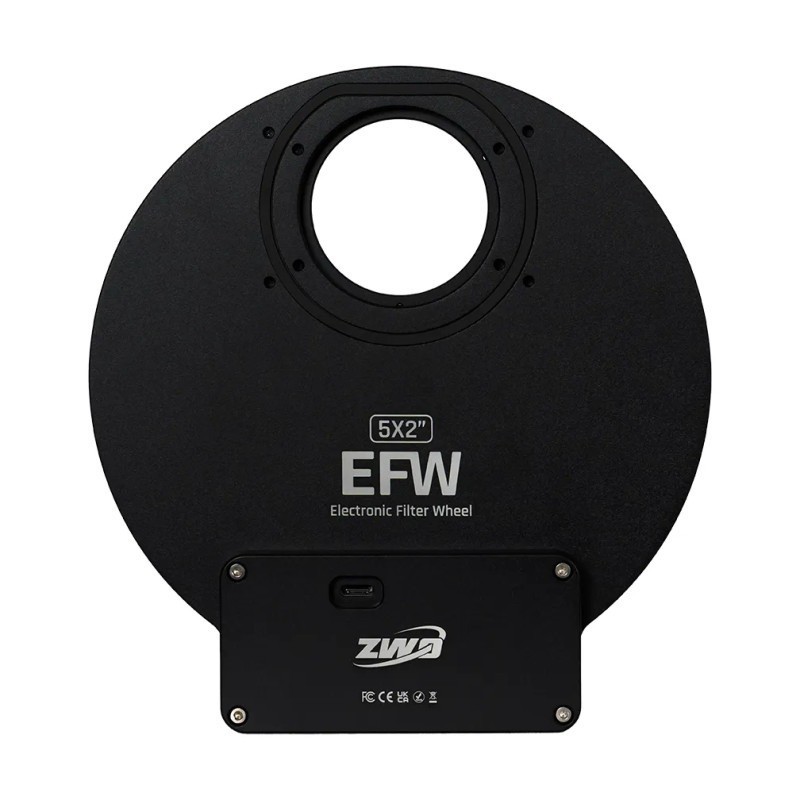 Rueda de filtros EFW ZWO de 5 posiciones 5x50,8mm
