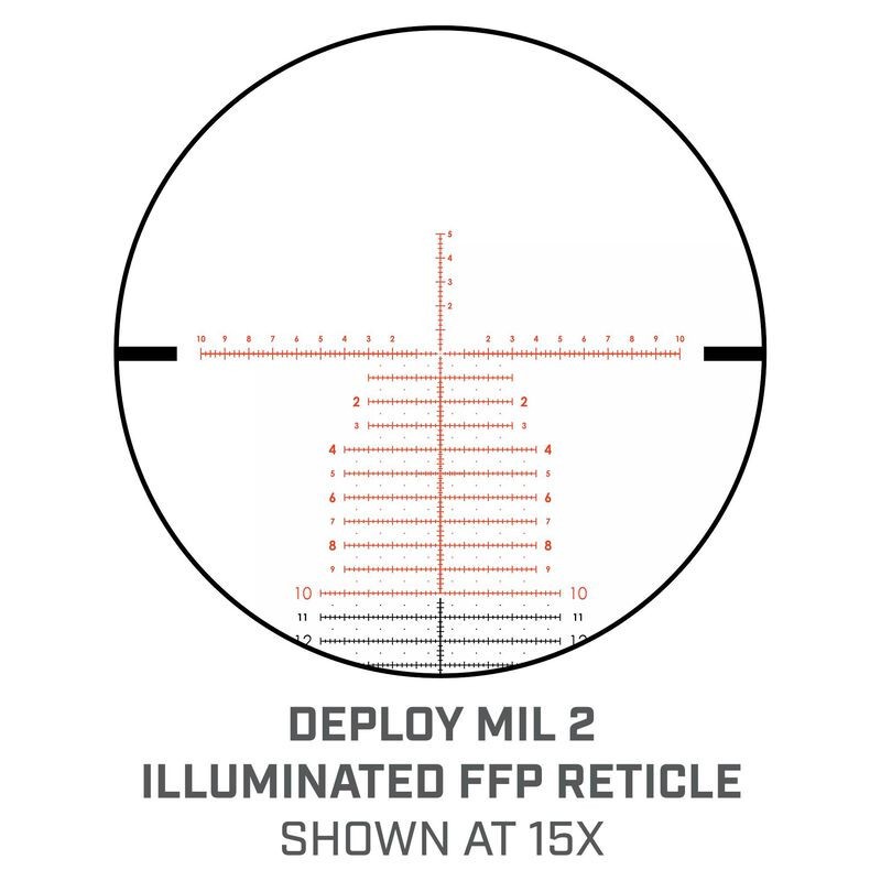 Visor BUSHNELL MATCH PRO ED 3-18x50 Side Focus Deploy MIL 2 FFP ilum.