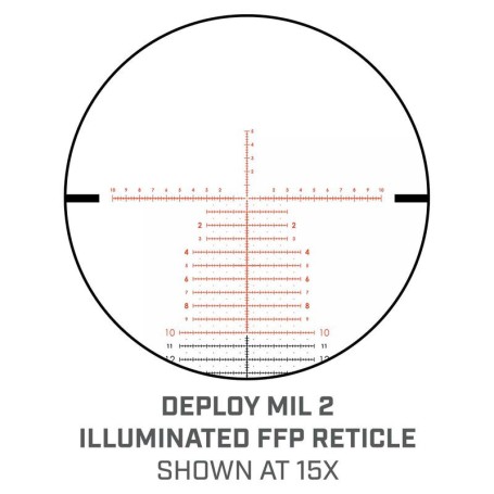 Visor BUSHNELL MATCH PRO ED 3-18x50 Side Focus Deploy MIL 2 FFP ilum.
