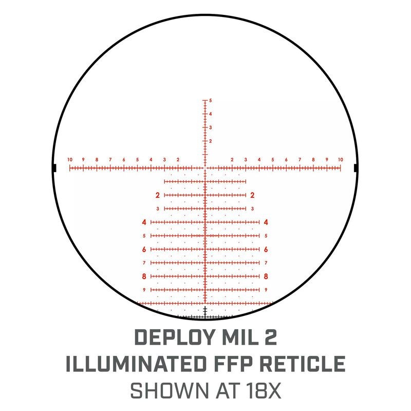 Visor BUSHNELL MATCH PRO ED 3-18x50 Side Focus Deploy MIL 2 FFP ilum.