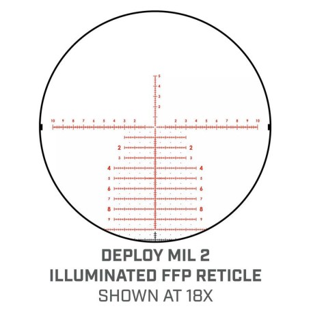 Visor BUSHNELL MATCH PRO ED 3-18x50 Side Focus Deploy MIL 2 FFP ilum.