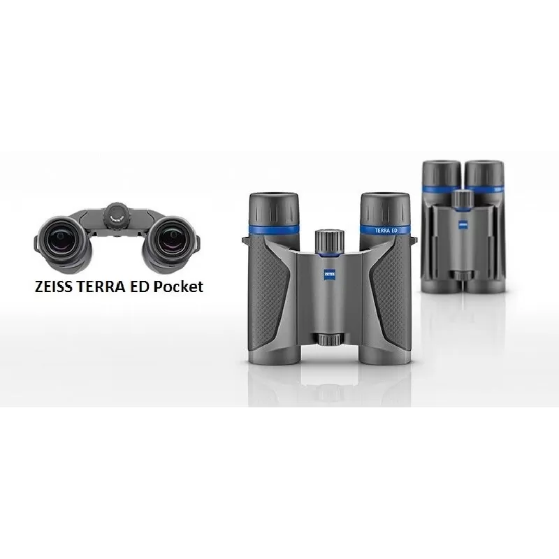 Terra ED Pocket 8 x 25 (cinza / preto 9907) - 5100 52 25 02 - Zeiss - Binóculos ZEISS