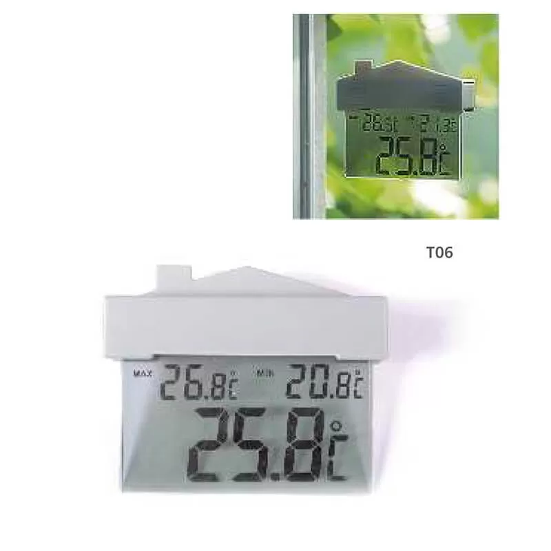 Termômetro Digital de Janela BBI Máx. Mín. - T06 - BBI - Termômetros Termômetro Digital de Janela BBI Máx. Mín. - T06 - BBI - Termômetros