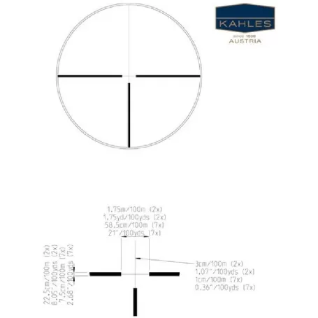 HELIA C 2.5-10x50 ret. 4A tubo 30mm - 10102 - Kahles - Miras Telescópicas KAHLES