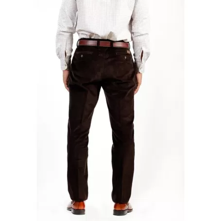 Calças Curzon Classics de Veludo Cotelê Marrom - TRP-BR - Curzon Classics - Masculino - Calças CURZON CLASSICS