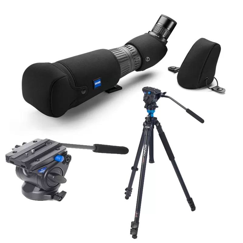 Zeiss HARPIA 85 + Ocular 22-65x + Estojo Original + Tripé Completo BENRO A2573S4 - - Zeiss - OFERTA de Telescópios em KIT C...
