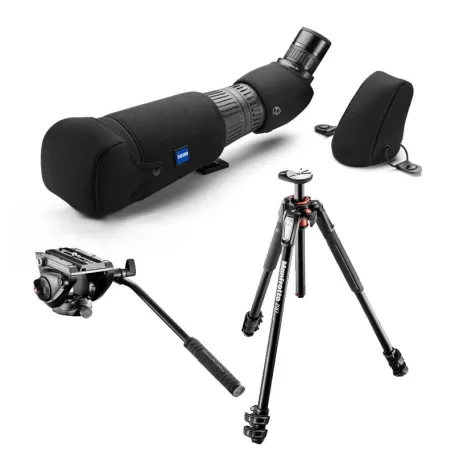 Zeiss HARPIA 85 + Ocular 22-65x + Estojo original + Tripé MANFROTTO 190CXPro3 + Cabeça esférica 500AH - - Zeiss - Telescópio OFERTA...