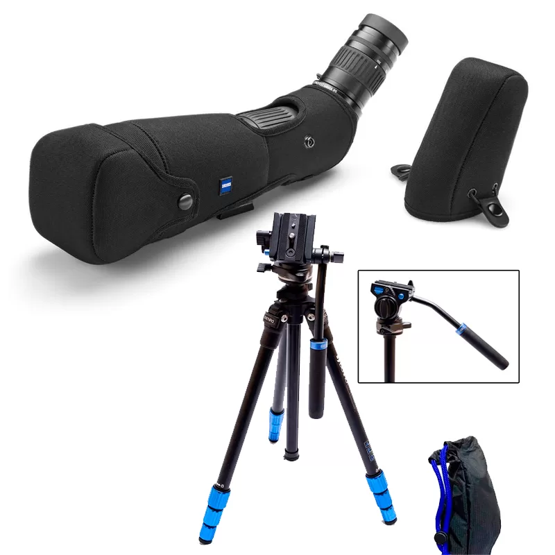 Zeiss GAVIA 85 + Ocular 30-60x + Estojo + Tripé Benro Slim Completo - - Zeiss - OFERTA DE KIT COMPLETO PARA Telescópio