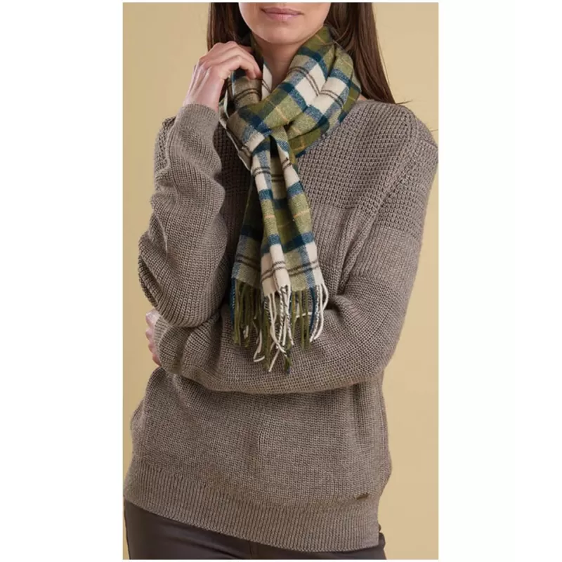 Lã de cordeiro xadrez - USC0001 - Barbour - Cachecóis BARBOUR