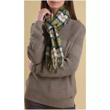 Lã de cordeiro xadrez - USC0001 - Barbour - Cachecóis BARBOUR