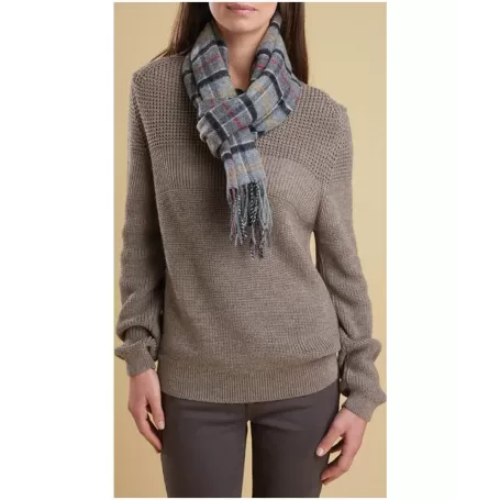 Lã de cordeiro xadrez - USC0001 - Barbour - Cachecóis BARBOUR