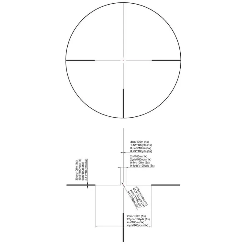 HELIA AUTOLIGHT 1-5x24 Ret. 4DOT Tubo 30mm - 10620 - Kahles - Miras Telescópicas KAHLES