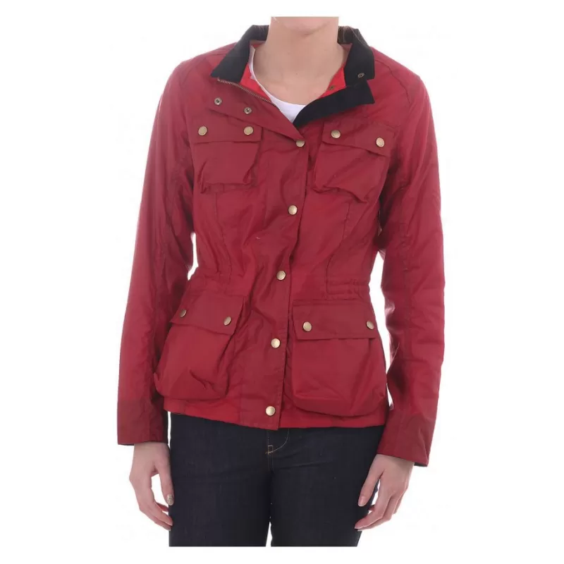 Buxton vermelho - LWX0348RE71 - B. International - feminino - Jaquetas BARBOUR INTERNATIONAL Buxton vermelho - LWX0348RE71 - B. International - feminino - Jaquetas BARBOUR INTERNATIONAL
